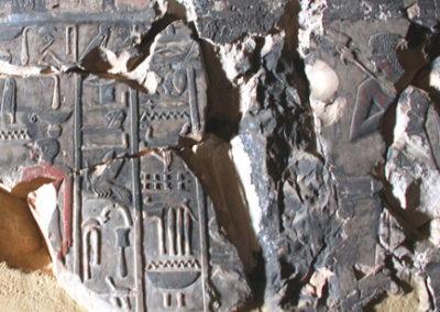 Una escena con el tekenu en la tumba de Djehuty