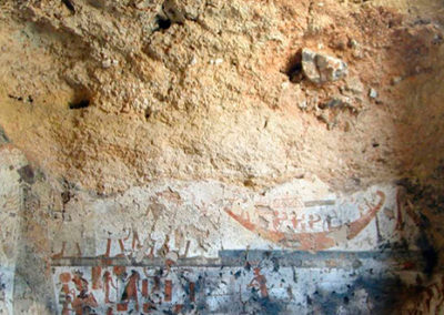 Escenas de telares en la tumba capilla de Ramose