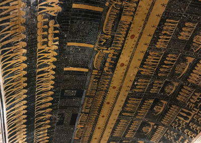 Techo astronómico en la cámara sepulcral de Ramsés VI.