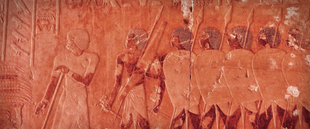 Llegada de la expedición egipcia al país de Punt. Templo de Deir el-Bahari