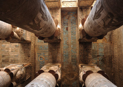 El techo es una de las decoraciones más impresionantes del arte egipcio.