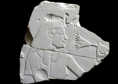Réplica en escayola del fragmento de la tumba de Hery ahora en el Museo Metropolitan de Nueva York.