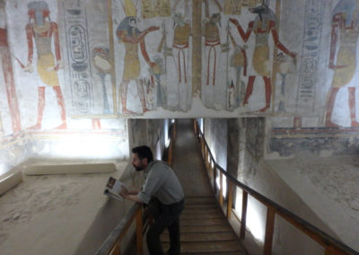 En la tumba de Ramsés III.
