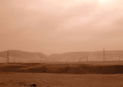 Entrada del wadi que se abre desde Abidos hacia el desierto occidental.