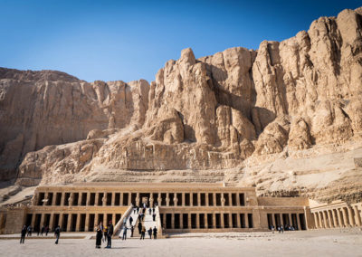 Vista del templo de Deir el-Bahari.