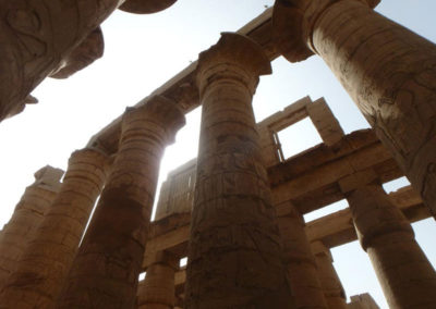 Sala hipóstila del templo de Karnak.