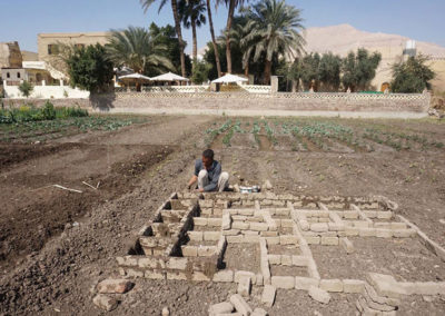 La huerta del Marsam nos sirve para ensayar jardinería egipcia.