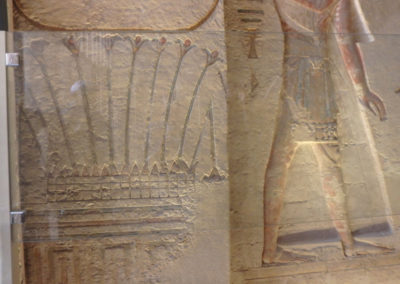 Jardín reticulado a la entrada de la tumba de Ramsés III.