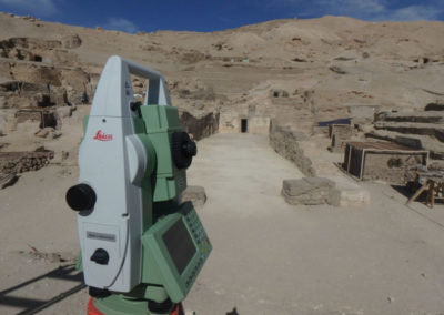 Por segundo año, Leica nos presta una estación total de topografía y un escáner láser, fundamentales para nuestro trabajo. Alf shukran!.