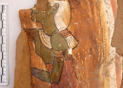 Fragmento de cartonaje con la diosa Neftis.