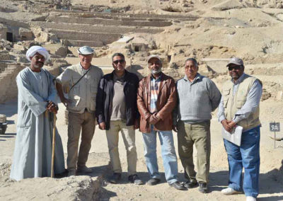 Visita de los jefes del Servicio de Antigüedades en el West Bank.
