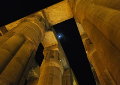 Columnata en el templo de Luxor.