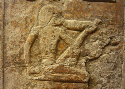 “Brindis”. Detalle de una inscripción en la capilla de Djehuty.