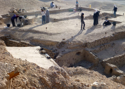 Vista de la excavación en el sector de supervisado por Gema.