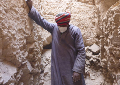 Ibrahim es el gran artífice de la excavación del pozo.