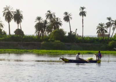 Pescadores en el Nilo.