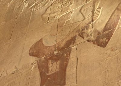 Imagen de Hatshepsut en Deir el-Bahari.