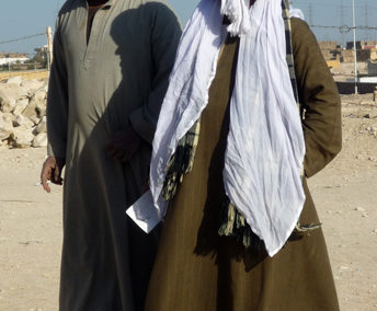 Alá Farouk y Talat en el yacimiento.