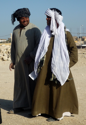 Alá Farouk y Talat en el yacimiento.