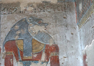 Dios Segeb en la tumba de Ramsés VI.