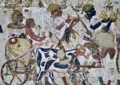 Detalle de la tumba del virrey de Nubia a finales de la dinastía 18.