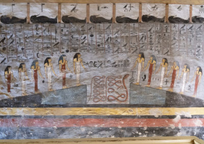 Detalle de la tumba de Ramsés I.