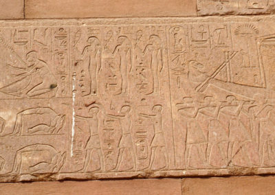 Detalle de la procesión de la Bella Fiesta del Valle, con Hatshepsut como primer oficiante.