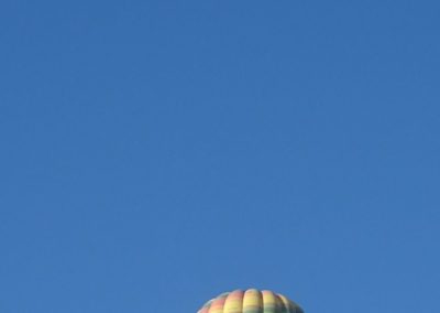Vista del globo sobre el yacimiento.