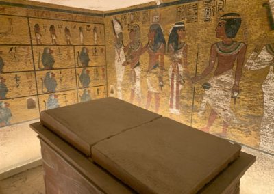 La cámara funeraria de la tumba de Tutankhamon.