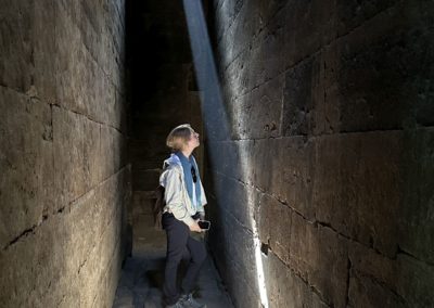 Los efectos de la luz en el antiguo templo de Isis