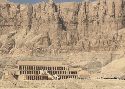 Clásico ángulo del templo de Hatshepsut