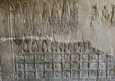 Jardín representado en el templo de Hatshepsut