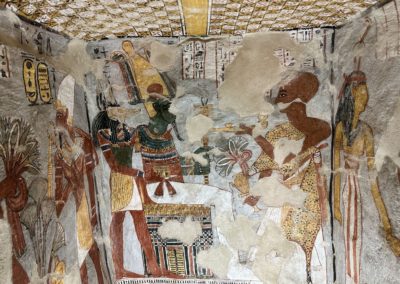 Pinturas del nicho de la tumba de Khonsu (TT 31), de época ramésida.